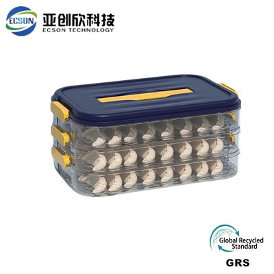 OEM Dumpling Storage Box Injection Molding With Hot Runner Cold Runner