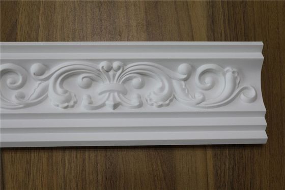 Chinese Carved Lightweight Beautiful Flowers PU Moulds Polyurethane Foam Crown Molding