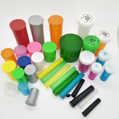 Custom Biodegradable 116mm Black Squeeze Pop Top Pre Roll Child Resistant Tubes